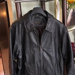 St. John’s Bay, black leather jacket, extra large