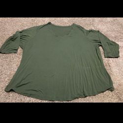 Olive green woman’s top size 5XL