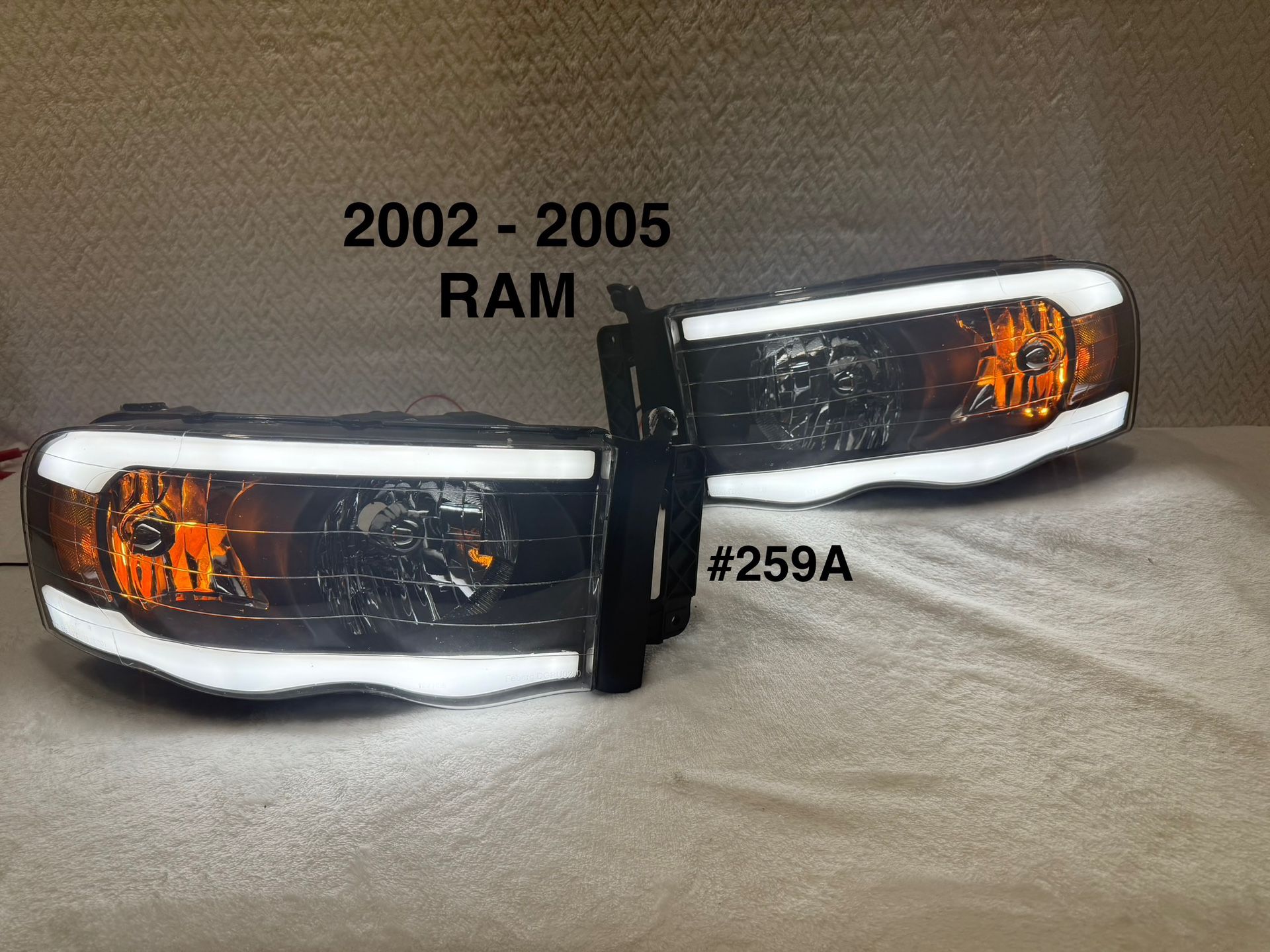 2002 - 2005 Dodge Ram 1500|03-05 Ram 2500/3500 LED Tube Factory Style Headlights