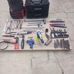 Professional Mobile Mechanic Tool Set - Sioux & Aro Industrial Air Tools + Husky Tote