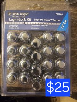 Lug-n-Lock Nuts For Car Rims
