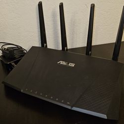 ASUS RT-AC87U AC2400 Dual Band Gigabit WiFi Router, Aiprotection Lifetime Security by Trend Micro, Adaptive Qos, Parental Control