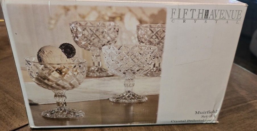Fifth Ave Crystal Pedestal Desert Cup -8 Cups