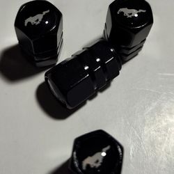 Set Of 4 New Wheel Tire Caps Air Valve Stem Cover For Mustang 