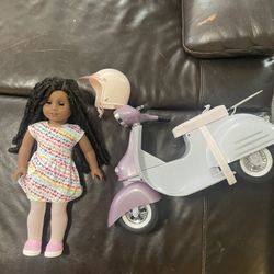 American Girl Doll And Bike