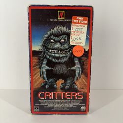 Critters (VHS, 1986) Dee Wallace Stone Side Loader Columbia Pictures