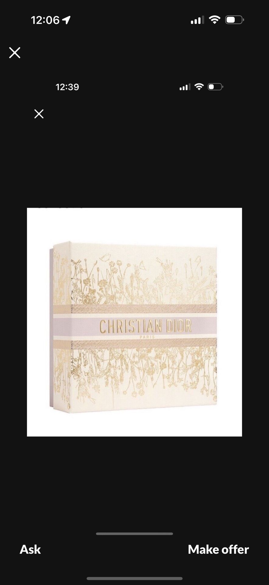 Dior Paper Gift Shopping Bag Limited Edition 2024 NEW 10x7