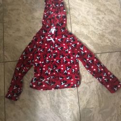 Disney Mickey Mouse Girls Fleece Zip Up Jacket Size 6