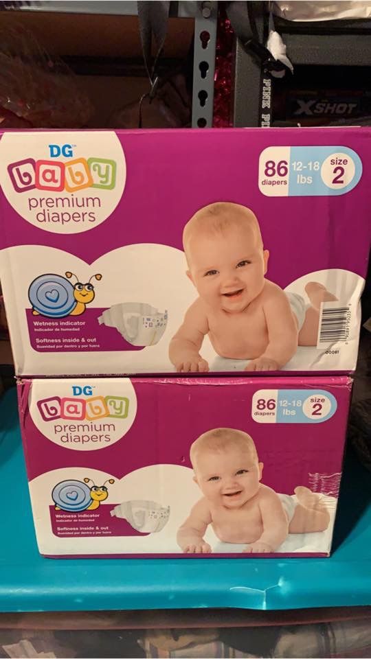 New 2 box set of diapers size 2