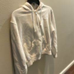 Hollister women’s white hoodie like new size xs