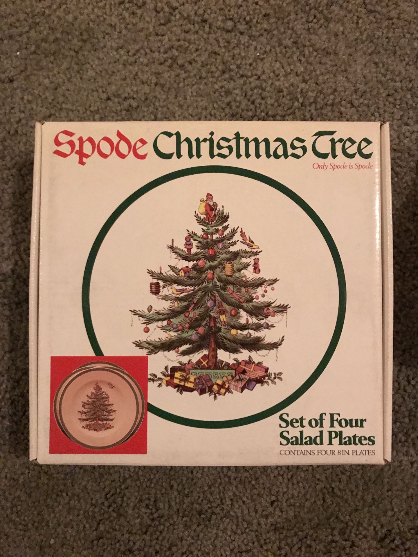 Spode Christmas Tree Salad Plates