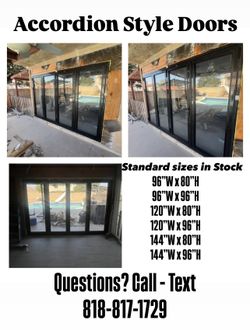 Aluminum Bi-Folding Doors In Stock On Sale!!!