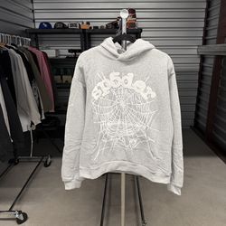 Spider Og Web Gray Hoodie