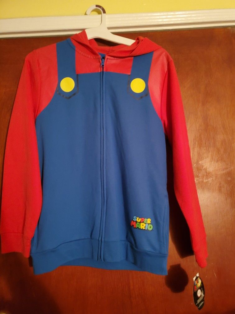 Unisex Mario Bros Sweater New Sz XL