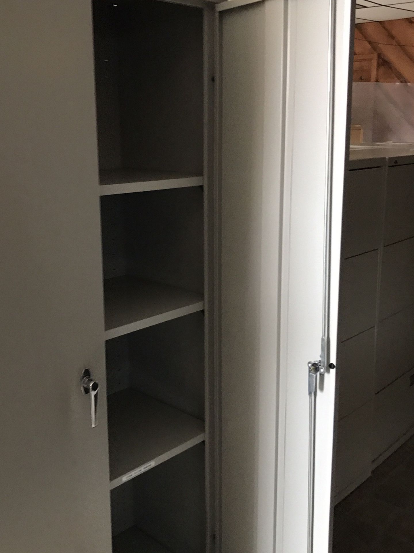 Metal storage CabinetDoue door . 6 Ft Height. 36” Wide. 18”D