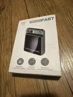 10000mah Magnetic Power Bank Fast Charging 22.5w Usb-c Black