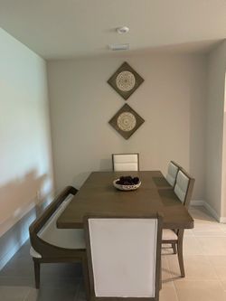 Dinning table with bench