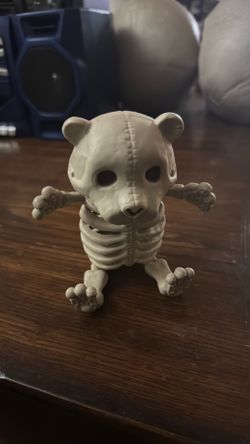 Skeleton bear cub