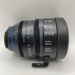 Irix Cine 65mm T1.5 Black Lens for Canon EF with 95mm Front Filter Thread