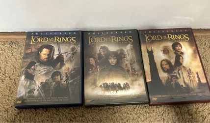Lord of the rings Trilogy movie DVD set
