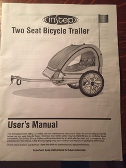 InStep 2 Seat Bike Trailer