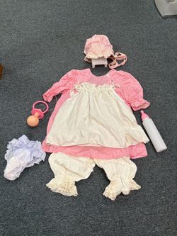 Baby Doll Halloween Costume Set with Accessories - Adult S