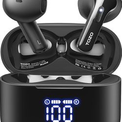 Tonal Fits T21 Wireless Earbuds, 5.3 Bluetooth Headphone, Sem in Ear with Dual Mic Noise Cancelling, IPX8 Waterproof, 44H Playback Stereo Sound with P