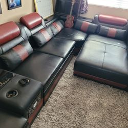 Modern LEATHER Sectional COUCH-High Quality