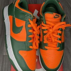 Miami Hurricane Nike Dunks