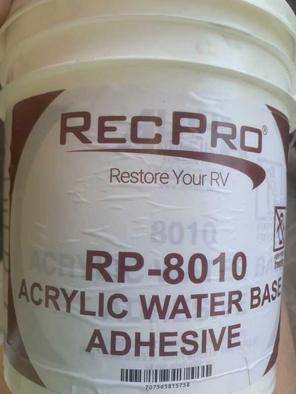 RecPro RP8010 Acrylic water base adhesive for Sale in LXHTCHEE GRVS