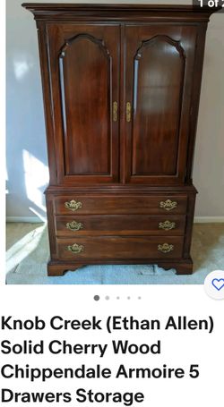 Ethan Allen  Chippendale Armoir