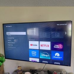 65 Inch ROKU SMART TV.  Perfect Condition .   No Stand. It Was On The Wall