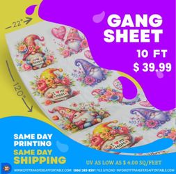 DTF Gang Sheets 10 Ft $39.99