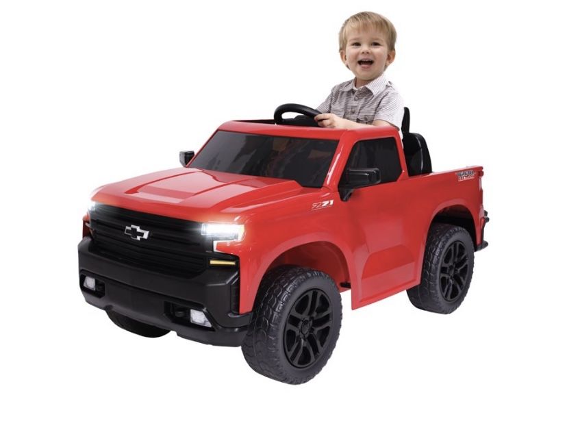 6V Red Chevy Silverado Trail Boss Pickup Truck