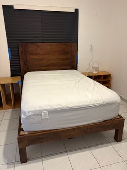 West Elm Wood Full Size Bed