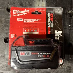 Milwaukee M18 5.0 Battery