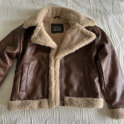 Brown Leather Levi’s Jacket