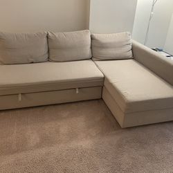 IKEA FRIHETEN sleeper sectional,3 seat w/storage