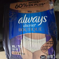 Always Discreet Boutique Xl Underwear
