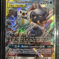 Pokémon Blastoise Piplup GX Tag Team