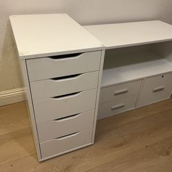 File & Drawer Cabinet Set