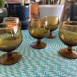 Vintage Amber Glass 