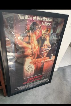 Nightmare On Elm Street 2 Poster Signed Robert Englund JSA COA Horror Posters