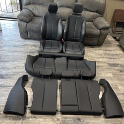 Black leather m sport seats BMW f30 320i 328i 335i 