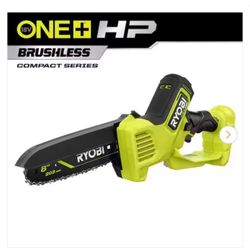 Ryobi 1 Plus HP 18v Brushless 8in Battery Compact Pruning Mini Chainsaw