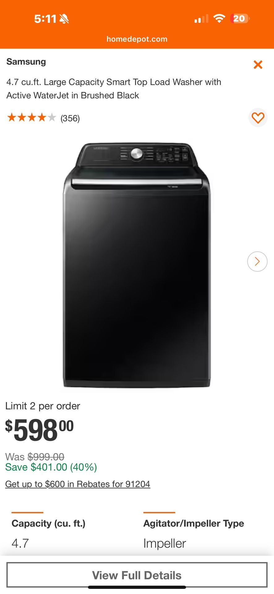 Samsung Washer And Dryer Set