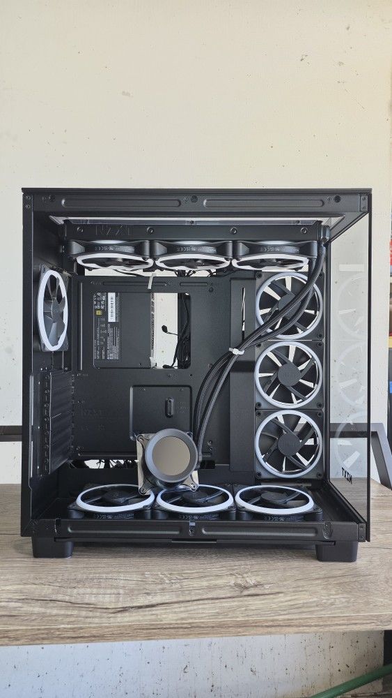 NZXT H9 Elite Glass Tank Pre-Build W/ NZXT AIO, PSU & Fans