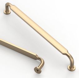 Asidrama Brushed Brass Cabinet Handles - 20 Pack (10 x 10" + 10 × 7.5") Kitchen Cabinet Drawer Pulls Color Brushed Brass Style Name 20 Pack Exterior F