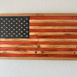 Handmade American Flag, Wooden American Flag, Gifts