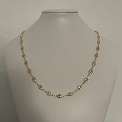 18K Gold Filled Gucci Puff Mariner Chain